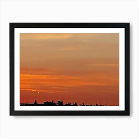 Sunset Over The City Art Print