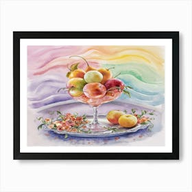 Fruit In A Glass Still Kitchen 1 Art Print