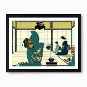 Creativel Geisha Illustration 167 Art Print