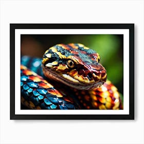 Colorful Snake 1 Art Print