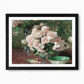 Roses In A Vase 11 Art Print