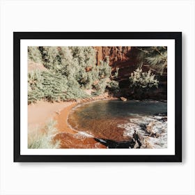 Red Sand Beach Along The Road To Hana On Maui In Hawaii Art Print