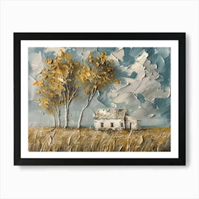 House In The Field 3 Art Print