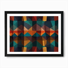 Abstract Geometric Pattern 2 Art Print