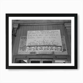 Sign, Decatur Street, New Orleans, Louisiana By Russell Lee Art Print