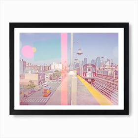 Seven Train To New York Art Print