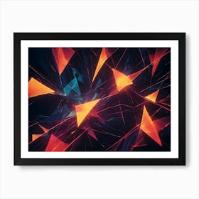 Abstract Triangles 1 Art Print