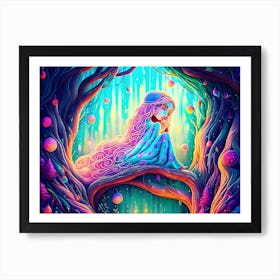 A Dreamer in the Woods Art Print