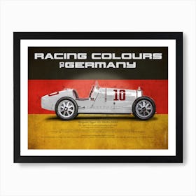 Racing Colours of Germany Art Print