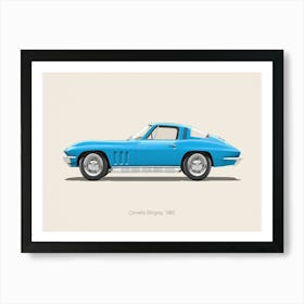 Chevrolet Corvette 1965 Car Art Print