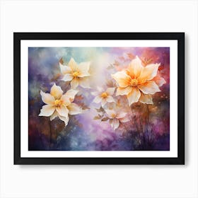 Dahlias 17 Art Print