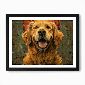 Golden Retriever Fine Art Portrait 1 Art Print