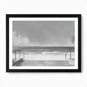 Beach Scene 3 Art Print