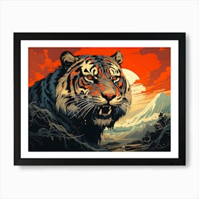 Wild Grace: The Tiger's Face Art Print