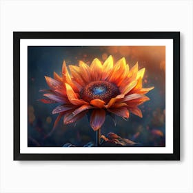 Sunflower Flower Art Print