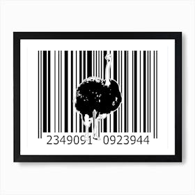 Funny Barcode Animals Art Illustration In Painting Style 010 Art Print