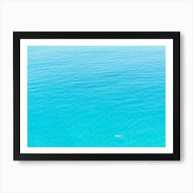 Swimming In A Clear Blue Sea In Italy Art Print