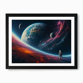 Space Painting Art Print