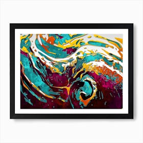 Ad Colorful Abstraction Art Illustration In A Painting Style 04 Art Print