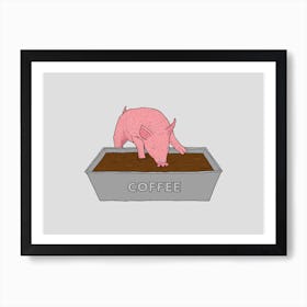 Coffee Pig Art Print