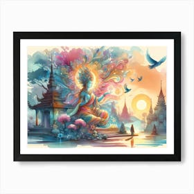 Buddha Painting 3 Art Print