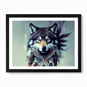 Wolf Painting 20 Art Print