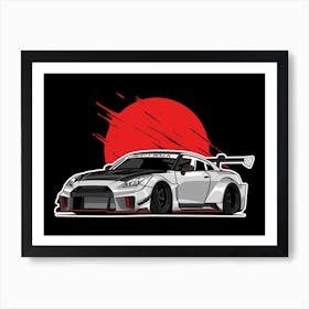 R35 Libery Walk White Art Print