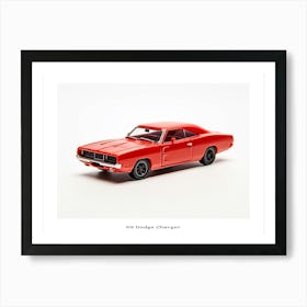 Toy Car 69 Dodge Charger Red Poster Art Print