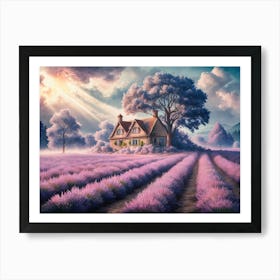 Lavender Fields Art Print