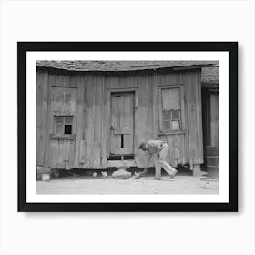 Rear Of Sharecropper S Cabin, Southeast Missouri Farms By Russell Lee Art Print