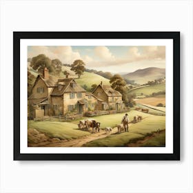 Country Cottage Art Print