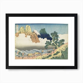 Minobu River And Mount Fuji Seen From The Back Art Print