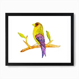 Bird On A Branch Art Print