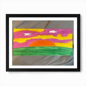 Sunset Painting Art Print