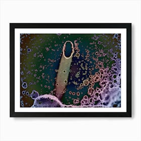 Abstract Alcohol Ink Rain In Space 1 Art Print