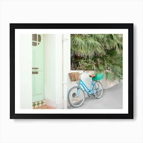 Bike and Palms Art Print