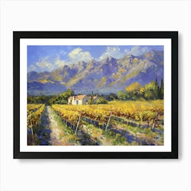 Vineyards In The Mountains Art Print