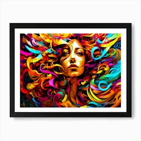 Abstract Face - Abstract Online Art Print