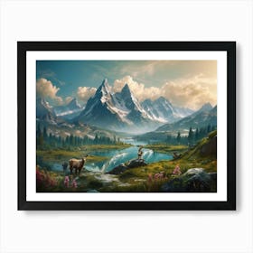 Mountain Landscape 3 Art Print