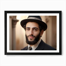 Jewish Man Portrait 06 1 Art Print