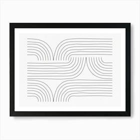 Wavy Lines Art Print