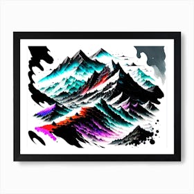 Mountains In The Sky 2 Art Print