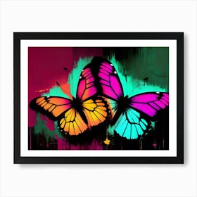 Colorful Butterflies 101 Art Print