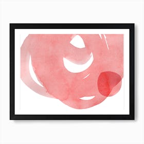 Minimal Pink Abstract 07 Art Print