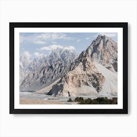 Passu Valley And Mountains Art Print