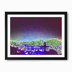 Cityscape At Night 74 By Binod Dawadi Art Print