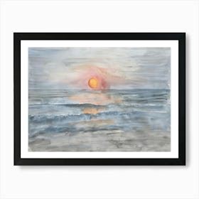 Sunset At The Beach 66 Art Print