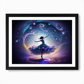 Dancer In Space Art Print
