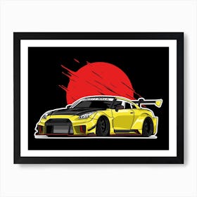 R35 Libery Walk Yellow Art Print