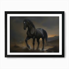 Black Horse 7 Art Print